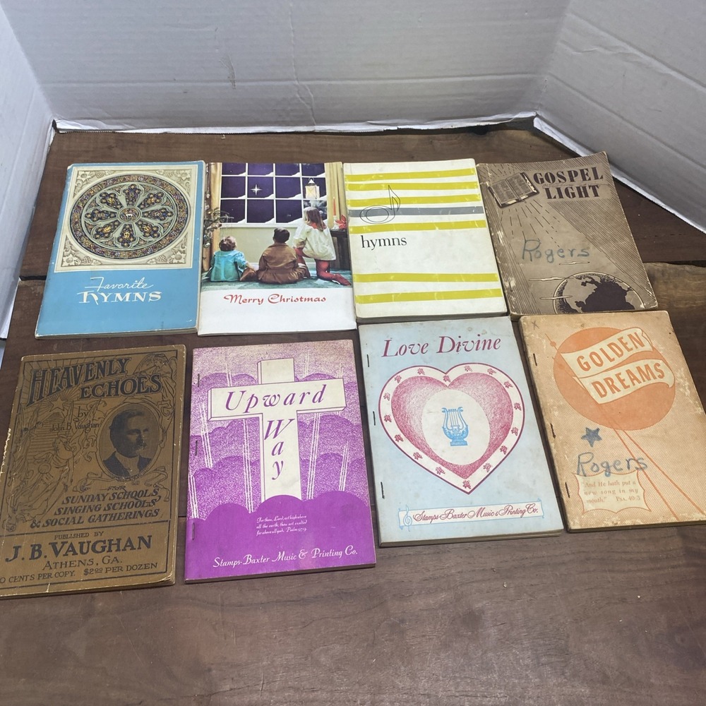 Lot Of 8 VTG Christian Hymnal Booklets